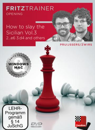 DVD, How to slay the Sicilian Vol. 3 - 2...e6 3. d4 de la Chess Events Srl