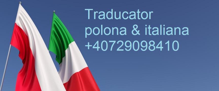 Servicii traducator polona-romana & italiana-romana