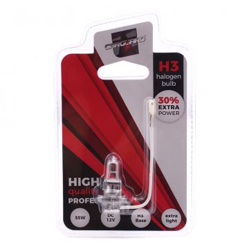 Bec halogen H3 55W, +30% intensitate - Carguard de la Rykdom Trade Srl