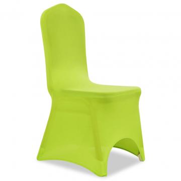 Husa de scaun elastica, 4 buc., verde de la VidaXL