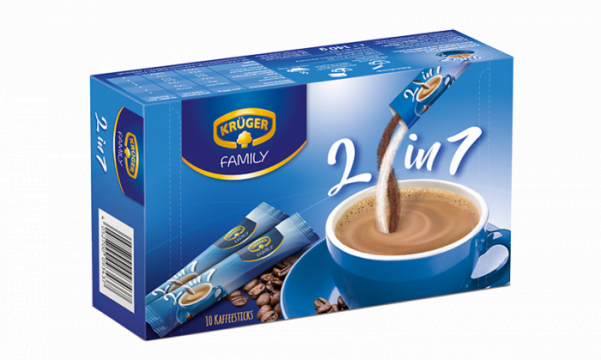 Cafea instant Kruger 2 in 1, 10x14g