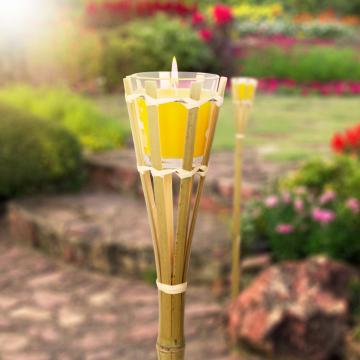 Lumanare parfumata citronella, din bambus - 75 x 6,5 cm