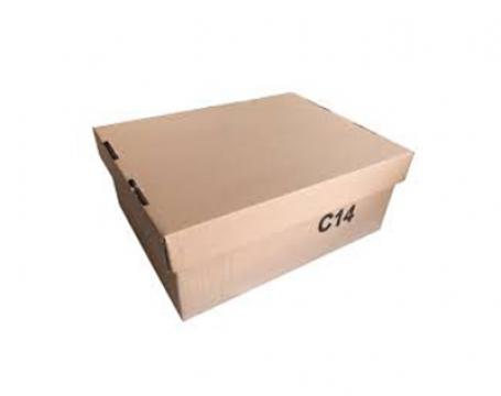 Set 10 cutii carton cu capac Galia C14 390/285/150h de la Topwater Srl