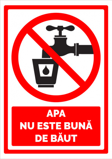Indicator pentru apa nu este buna de baut de la Prevenirea Pentru Siguranta Ta G.i. Srl