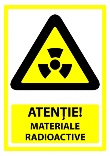Indicator pentru materiale radioactive