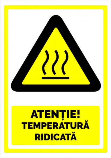 Indicator atentie temperatura ridicata de la Prevenirea Pentru Siguranta Ta G.i. Srl
