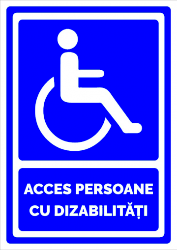Indicator acces persoane cu dizabilitati de la Prevenirea Pentru Siguranta Ta G.i. Srl