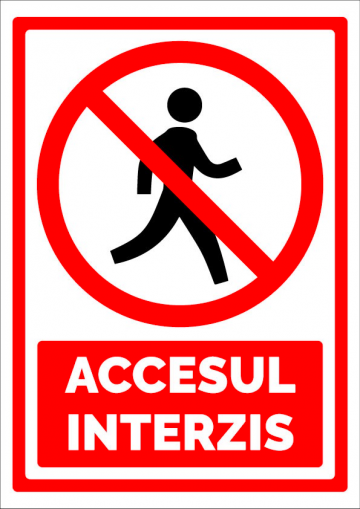 Indicator de securitate pentru accesul interzis