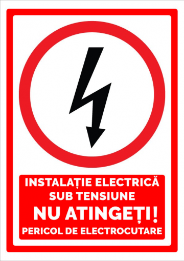 Indicator instalatie electrica sub tensiune nu atingeti