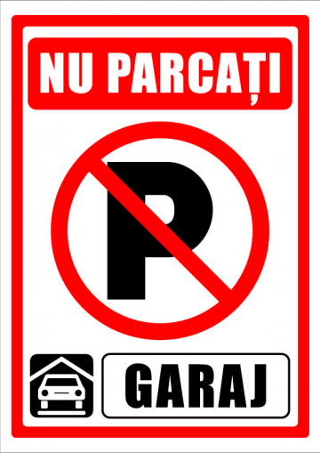 Indicator pentru curaj si parcarea interzisa