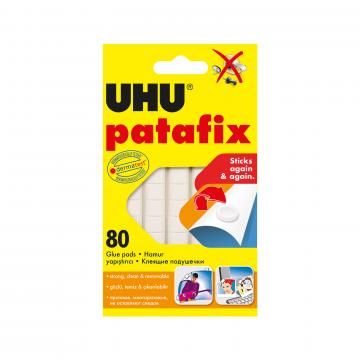 Lipici alb din plastic UHU Patafix - 80 buc / pachet