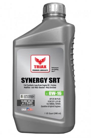 Ulei motor Triax Synergy SRT 0W-16 Full Synthetic Full de la Lubrotech Lubricants Srl