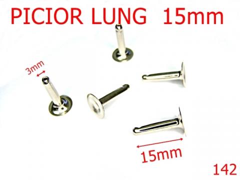 Picior lung 15 mm 7x15 mm nichel 4J3 V16 142