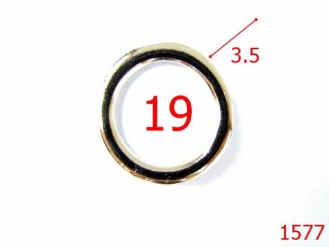 Inel O 19 mm/zamac/nikel 19 mm 3.5 nichel 4F1 AG4 1577 de la Metalo Plast Niculae & Co S.n.c.
