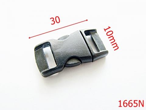 Trident plastic negru 10 mm plastic 1665N