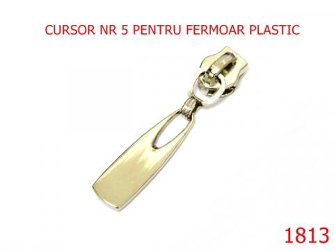 Cursor nr.5 fermoar plastic/nikel 1813