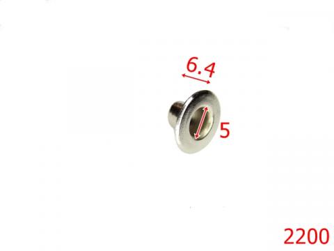 Ochet plat 5 mm/otel/nikel 5 mm nichel 2F7 2200