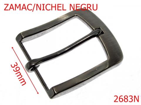 Catarama curea barbati 39 mm nichel negru 6B7 2683N de la Metalo Plast Niculae & Co S.n.c.