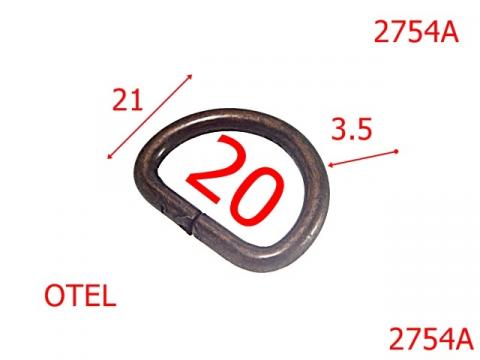 Inel D 20 mm 3.5 antic 2A7 4D2/3D4/3E5/7A4/3D2, 2754A