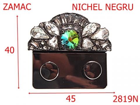 Inchizatoare 45x40 mm nichel negru 12C11 2819N de la Metalo Plast Niculae & Co S.n.c.