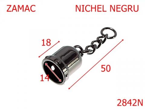 Clopotel 14 mm nichel negru 15B4 4L8 2842N de la Metalo Plast Niculae & Co S.n.c.