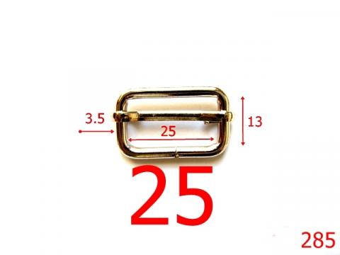 Accesoriu Adjustable buckle 25 mm 3.5 nichel 1B3 6F1 A17 285 de la Metalo Plast Niculae & Co S.n.c.