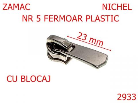 Cursor fermoar plastic nr.5 mm nichel 2F2 2933