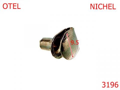 Carlig bocanc 9.5 mm nichel 6K6 3196