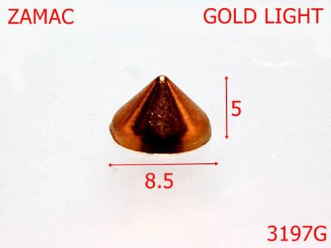 Piramida 8.5 mm gold light 9A4 3197G