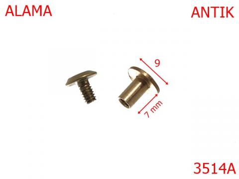Surub curea 7 mm antic L42 3514A de la Metalo Plast Niculae & Co S.n.c.