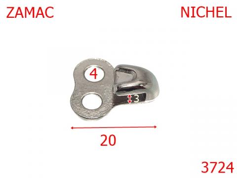 Carlig bocanc 3 mm nichel 14D18 3724 de la Metalo Plast Niculae & Co S.n.c.