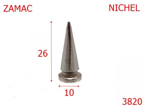 Crampon zamac 26 mm nichel AC22, 3820 de la Metalo Plast Niculae & Co S.n.c.