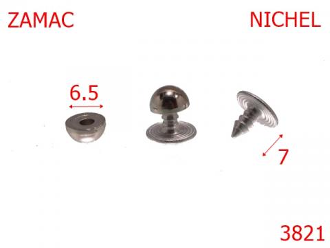Bumb zamac 6.5 mm nichel 10B24, 3821 de la Metalo Plast Niculae & Co S.n.c.