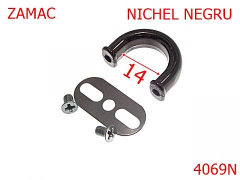 Sustinator poseta 14 mm nichel negru 4069N de la Metalo Plast Niculae & Co S.n.c.