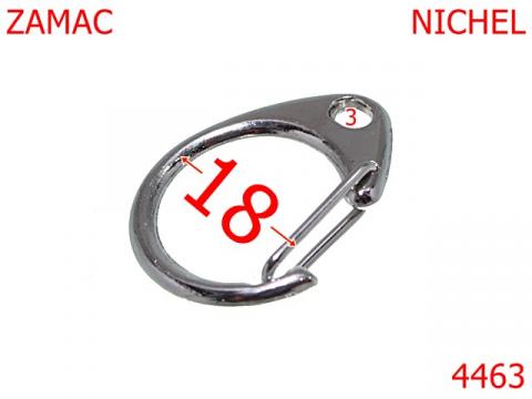 Carabina pentru lant si portchei 4463 de la Metalo Plast Niculae & Co S.n.c.