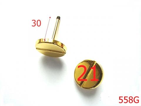 Ornament galtera gold  30 mm gold 11A2 3F7 M35 558G de la Metalo Plast Niculae & Co S.n.c.