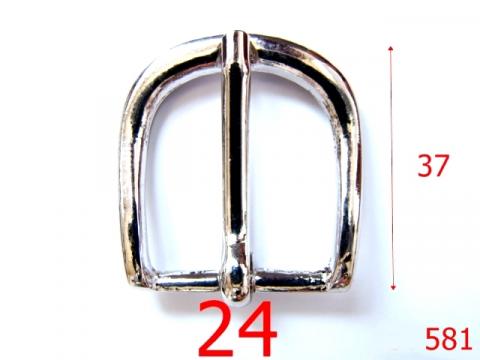 Catarama curea 2.4 cm/nikel 24 mm nichel T3 581 de la Metalo Plast Niculae & Co S.n.c.