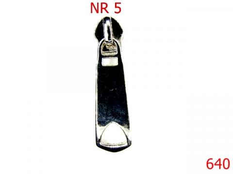 Cursor fermoar plastic Nr.5 mm nichel 640 de la Metalo Plast Niculae & Co S.n.c.