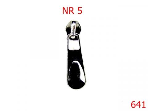 Cursor fermoar plastic Nr.5 mm nichel 641 de la Metalo Plast Niculae & Co S.n.c.