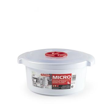 Recipient cuptor microunde rotund - 1 litru de la Plasma Trade Srl (happymax.ro)