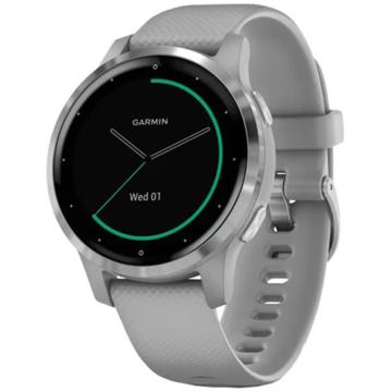 Ceas smartwatch Garmin Vivoactive 4S, Powder Gray/Silver