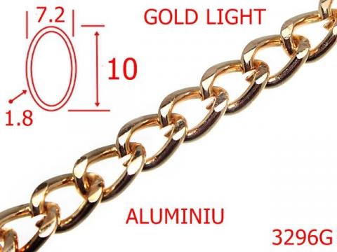 Lant aluminiu 7.2 mm 1.8 gold light 7J3 3296G