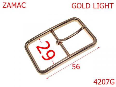 Catarama poseta cu punte mediana  29 mm zamac gold 4207G