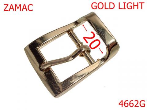 Catarama poseta geanta 20 mm zamac gold 4662G de la Metalo Plast Niculae & Co S.n.c.