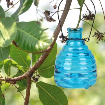 Capcana pentru viespi, sticla, 9xH13 cm, albastru de la Plasma Trade Srl (happymax.ro)