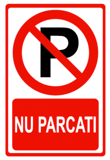 Indicator pentru marcare parcari interzise