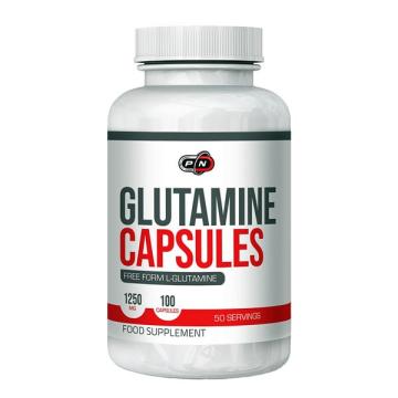 Supliment Pure Nutrition USA L-Glutamina 1250 mg 100 capsule de la Krill Oil Impex Srl
