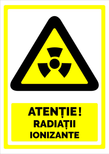 Semn pentru radiatii ionizante de la Prevenirea Pentru Siguranta Ta G.i. Srl