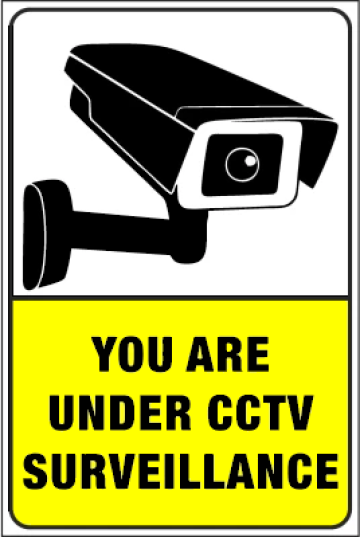 Semn Sign you are under cctv surveillance