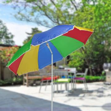 Umbrela de soare de plaja, multicolor, 150 cm